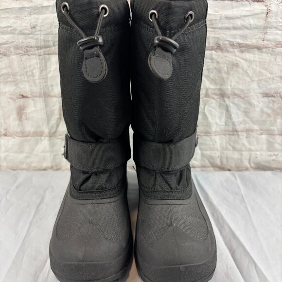 Kamik Boys Youth 1 Black Rocket Insulated Waterproof Winter Snow Boots - Picture 3 of 9